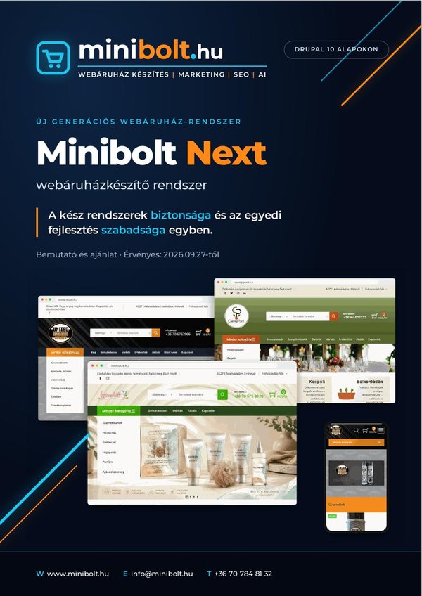 Minibolt Next bemutató és ajánlat PDF – címlap