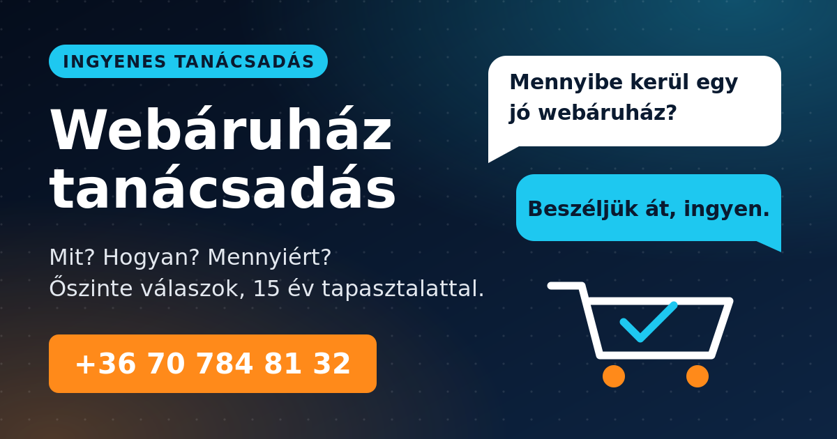 Ingyenes webáruház és webshop tanácsadás – Minibolt