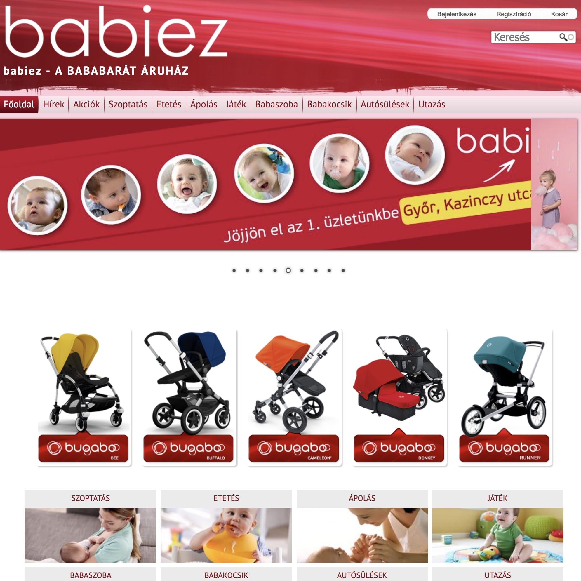 Baba termékek webáruház – Babiez