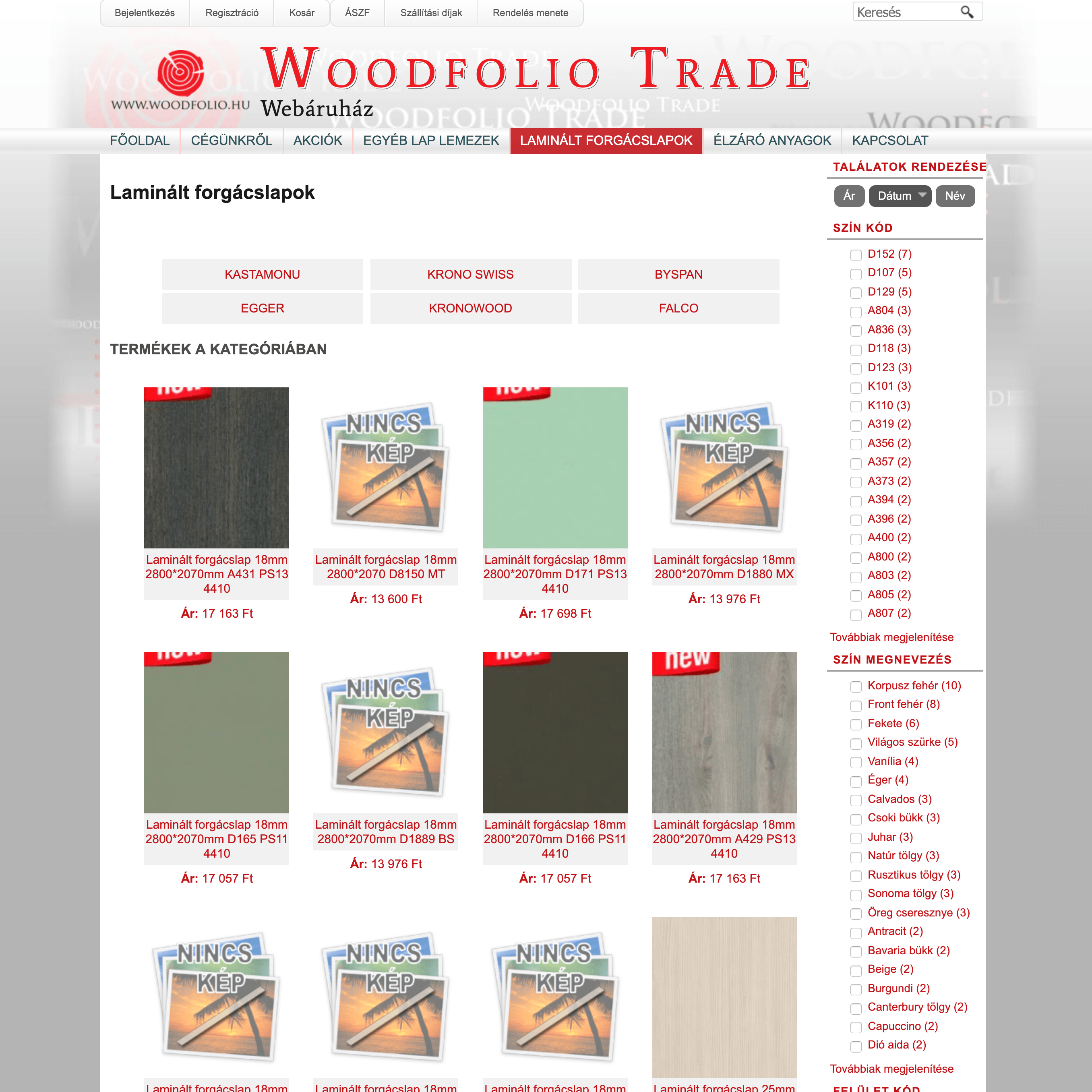 Bútorlap és munkalap webáruház – Woodfolio