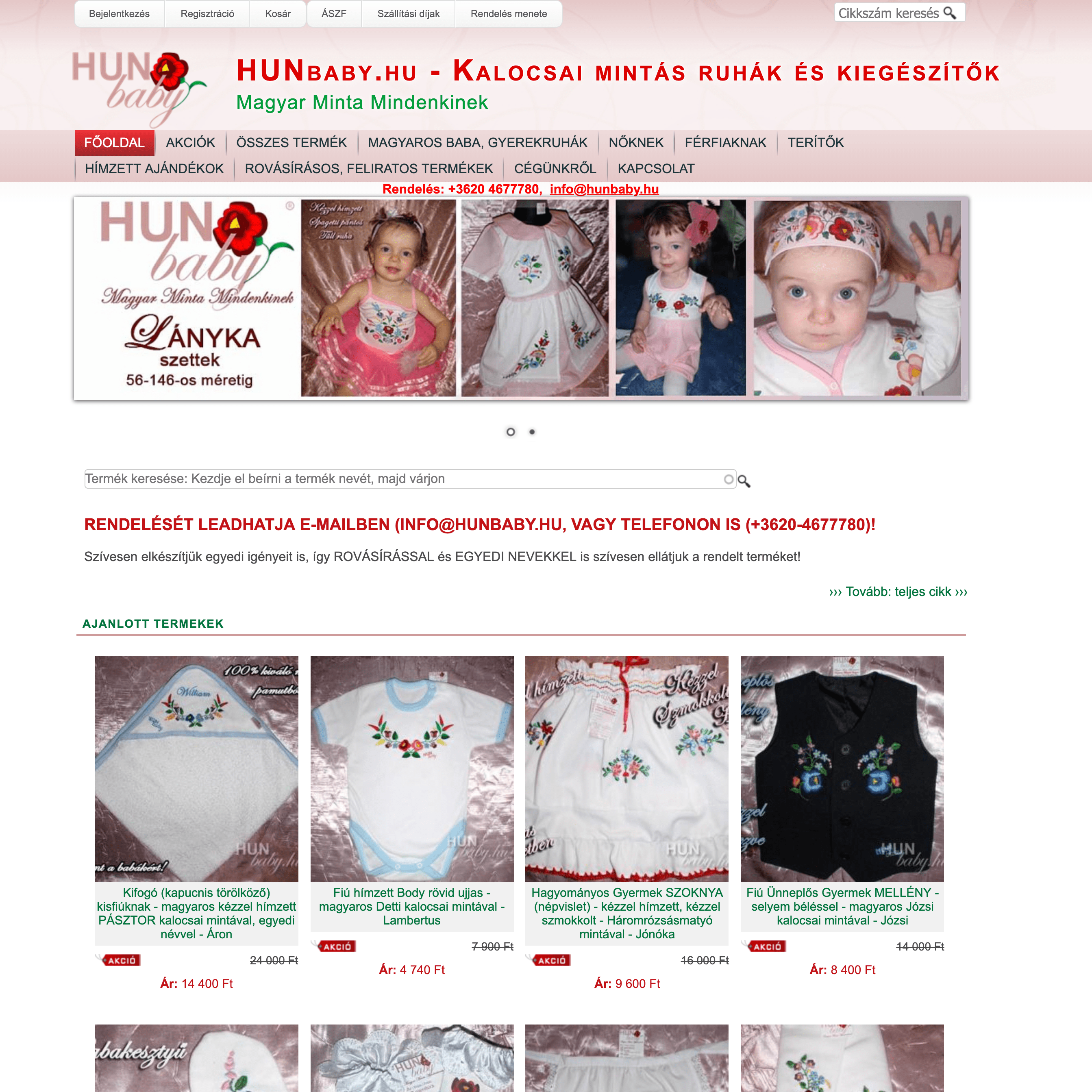 Kalocsai mintás ruhák webáruháza – Hunbaby