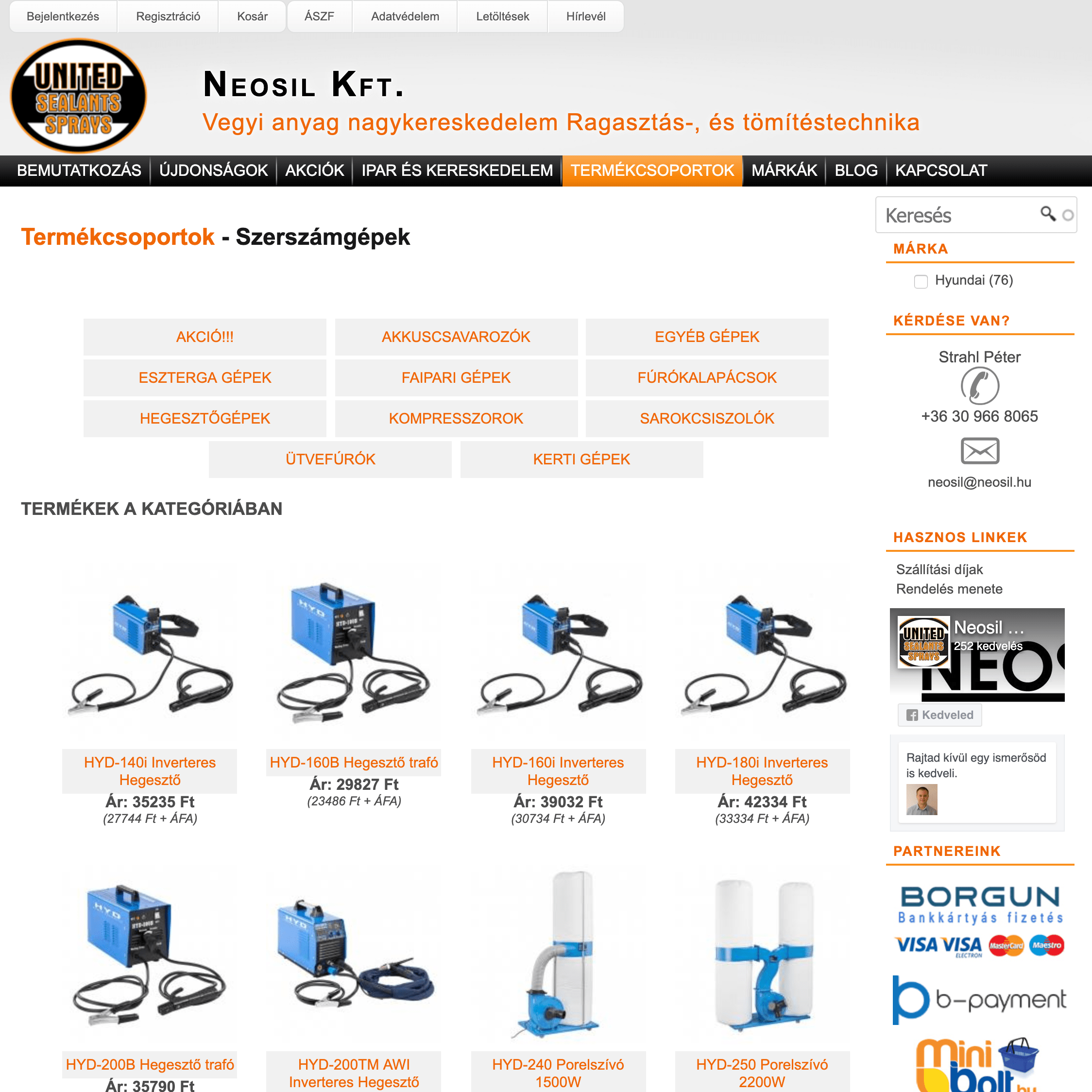 Ragasztó- és tömítőanyag nagykereskedelmi webáruház – Neosil