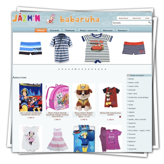 Baba- és gyermekruha webáruház – Jázmin Babaruha
