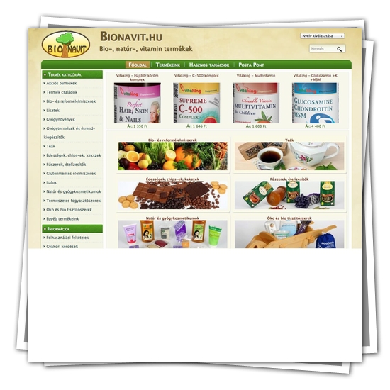 Bio, natúr és vitamin webshop – BioNavit
