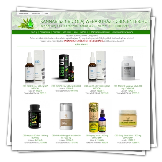 CBD termékek webáruház
