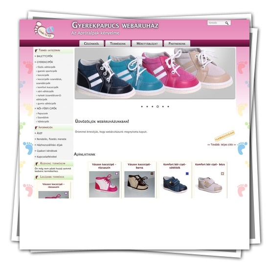 Gyerek papucs és cipő webshop