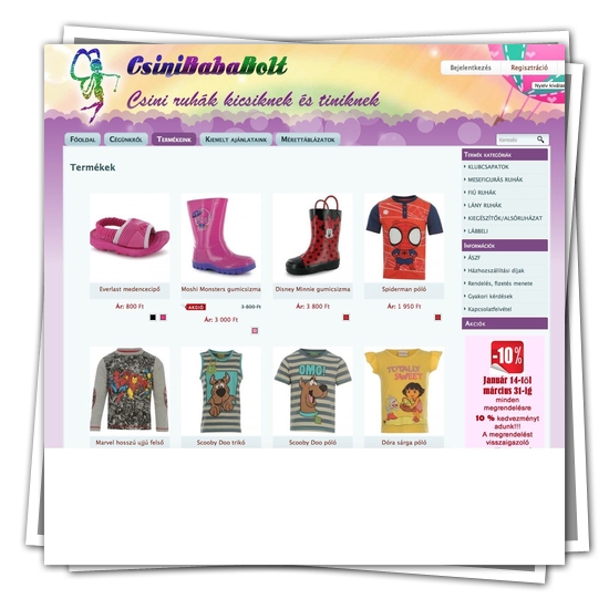 Gyermekruha webáruház – Csinibaba Bolt