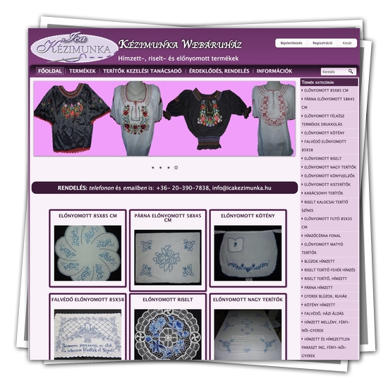 Kézimunka és hímzett termékek webshop – Ica
